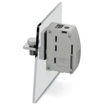 Feed through terminal, 1 pole, 25-95 mm², clamping points: 2, gray, screw connection, 232 A, 1713242 - 1