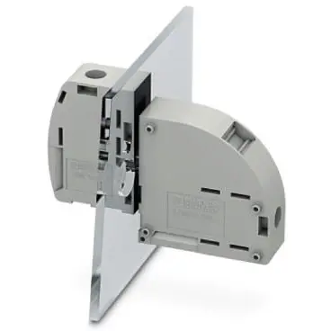 Feed through terminal, 1 pole, 10-50 mm², clamping points: 2, gray, screw connection, 150 A, 1713711 - 1