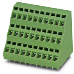 PCB terminal, 48 pole, pitch 5.08 mm, AWG 24-16, 12 A, spring-clamp connection, green, 1991684