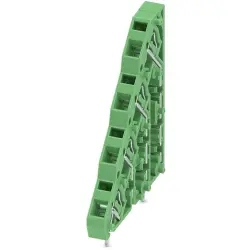 PCB terminal, 4 pole, pitch 5.08 mm, AWG 24-14, 12 A, tension spring, green, 1869910