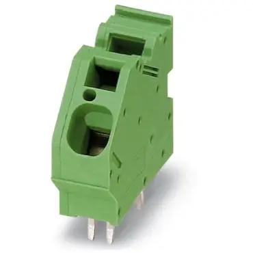 PCB terminal, 1 pole, pitch 10 mm, AWG 24-6, 76 A, spring-clamp connection, yellow/green, 1711747 - 1