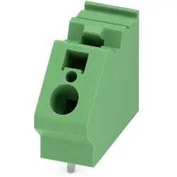 PCB terminal, 1 pole, pitch 10 mm, AWG 24-10, 32 A, spring-clamp connection, green, 1907539