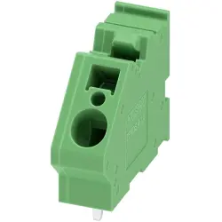 PCB terminal, 1 pole, pitch 7.5 mm, AWG 24-10, 32 A, spring-clamp connection, green, 1907542