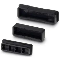 Cover cap kit, 3 pieces for unequipped mounting rail bus connectors, 2278173