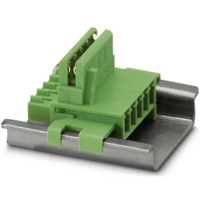 Mounting rail bus connector, PA, (L x W x H) 20.45 x 24.2 x 36.3 mm, green, 2709561 - 1