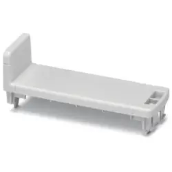Front connection module, PC, (W x H x D) 39.7 x 129.7 x 47 mm, light gray, 2201505