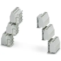PCB terminal, 24 pole, pitch 5 mm, AWG 26-14, 24 A, screw connection, light gray, 2713751