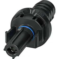 Front panel device connector, blue/black, 1500 VDC, 38 A, 2.5-6.0 mm², cable Ø 5.8 mm, 1231072