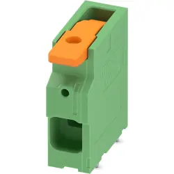 PCB terminal, 1 pole, pitch 10 mm, AWG 18-4, 76 A, push-in, green, 1119809