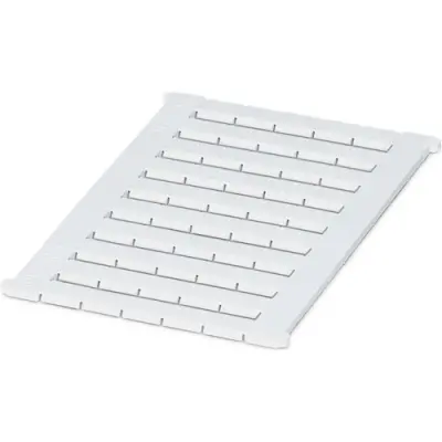 Labeling sheet, 50 pieces, unlabeled, 8.2 mm for connection terminal, 0800734 - 1
