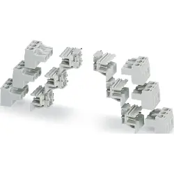 Kit, COMBICON header and screw connectors for 6x3Pole, 18 poles, gray
