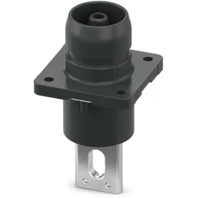 Panel plug, black, 1500 VDC, 250 A, 35-70 mm², 1571274 - 1
