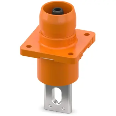Panel plug, orange, 1500 VDC, 250 A, 35-70 mm², 1571273 - 1