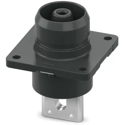 Panel plug, black, 1500 VDC, 350 A, 95-120 mm², 1571364 - 1
