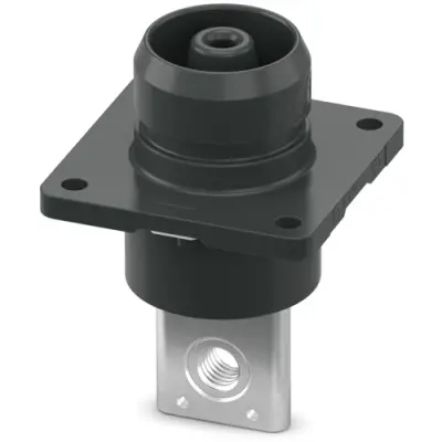 Panel plug, black, 1500 VDC, 350 A, 95-120 mm², 1571480 - 1