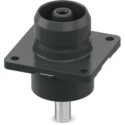 Panel plug, black, 1500 VDC, 350 A, 95-120 mm², 1571335 - 1