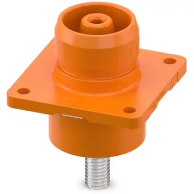 Panel plug, orange, 1500 VDC, 350 A, 95-120 mm², 1571333 - 1