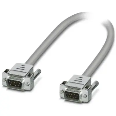 Connection cable, 3 m, D-Sub plug, 9 pole to D-Sub plug, 9 pole, 2305596 - 1