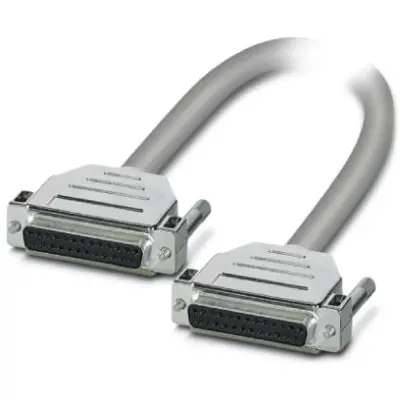 Connection cable, 2 m, D-Sub socket, 25 pole to D-Sub socket, 25 pole, 2305486 - 1