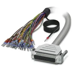 Connection cable, 1 m, D-Sub socket, 25 pole to open end, 2926166