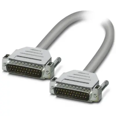 Connection cable, 2 m, D-Sub plug, 25 pole to D-Sub plug, 25 pole, 2305648 - 1