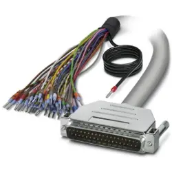 Connection cable, 2 m, D-Sub plug, 37 pole to open end, 2926603