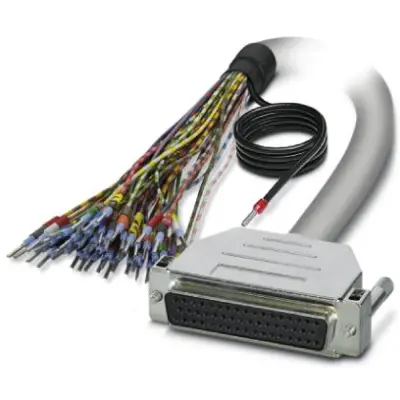 Connection cable, 2 m, D-Sub socket, 50 pole to open end, 2926328 - 1