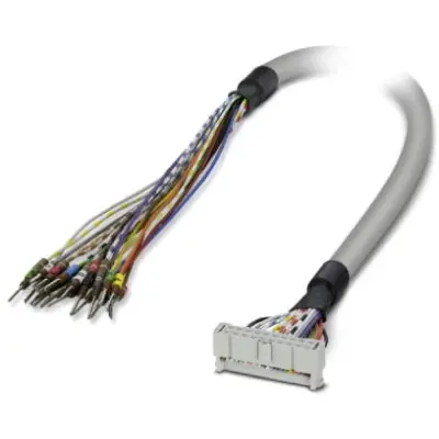 Connection cable, 1 m, IDC/FLK socket header, 20 pole angled to open end, 2305305 - 1