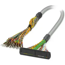 Connection cable, 3 m, IDC/FLK socket header, 50 pole angled to open end, 2305392
