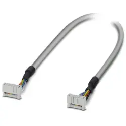 Connection cable, 2 m, IDC/FLK socket header angled to IDC/FLK socket header angled, 0.129 mm², AWG 26, 2299233