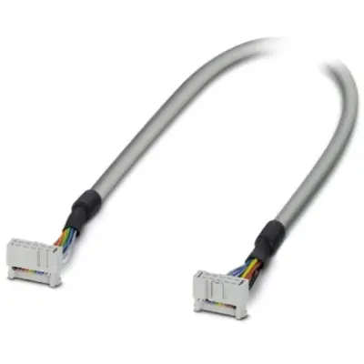 Connection cable, 2 m, IDC/FLK socket header angled to IDC/FLK socket header angled, 0.129 mm², AWG 26, 2299233 - 1