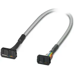 Connection cable, 1 m, IDC/FLK socket header angled to IDC/FLK socket header angled, 0.129 mm², AWG 26, 2293828