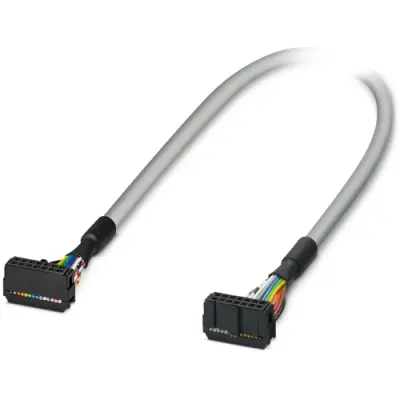 Connection cable, 3 m, IDC/FLK socket header angled to IDC/FLK socket header angled, 0.129 mm², AWG 26, 2288956 - 1
