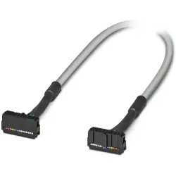 Connection cable, 1 m, IDC/FLK socket header angled to IDC/FLK socket header angled, 0.129 mm², AWG 26, 2299301