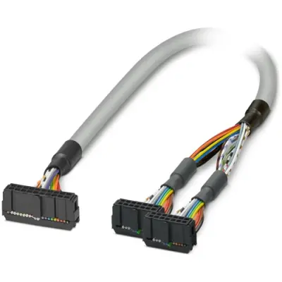 Connection cable, 3 m, IDC/FLK socket header angled to IDC/FLK socket header angled, 0.129 mm², AWG 26, 2300818 - 1