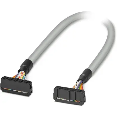 Connection cable, 1 m, IDC/FLK socket header angled to IDC/FLK socket header angled, 0.129 mm², AWG 26, 2296401 - 1