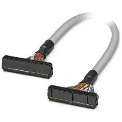 Connection cable, 2 m, IDC/FLK socket header angled to IDC/FLK socket header angled, 0.129 mm², AWG 26, 2299505