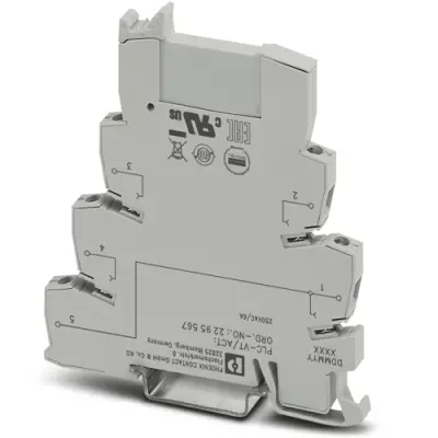 Through terminal block, screw connection, 0.2-2.5 mm², 6 A, gray, 2295567 - 1
