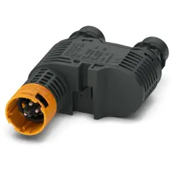 Y splitter, 3 pole, black, 1526188