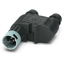Y splitter, 3 pole, black, 1526190