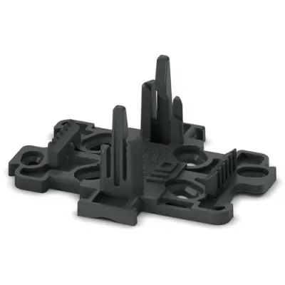 Base plate, black, for PRC 20 Y distributor, 1532255 - 1