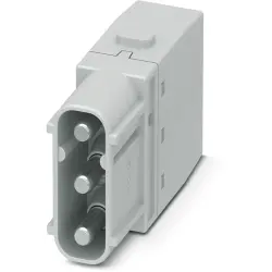 Pin contact insert, 3 pole, equipped, push-in, 1424219