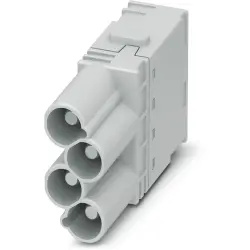 Pin contact insert, 4 pole, equipped, push-in, 1424221