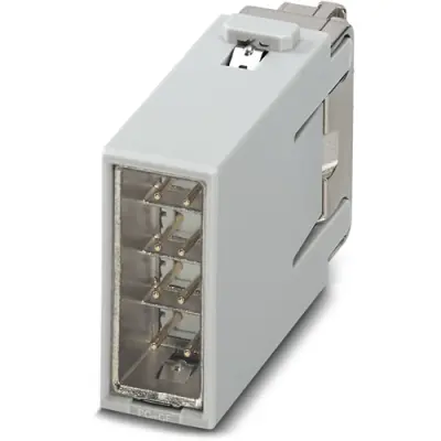 Pin contact insert, 8 pole, equipped, crimp connection, 1353603 - 1