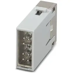 Pin contact insert, 8 pole, equipped, crimp connection, 1353611
