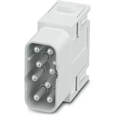 Pin contact insert, 8 pole, equipped, push-in, 1424227 - 1