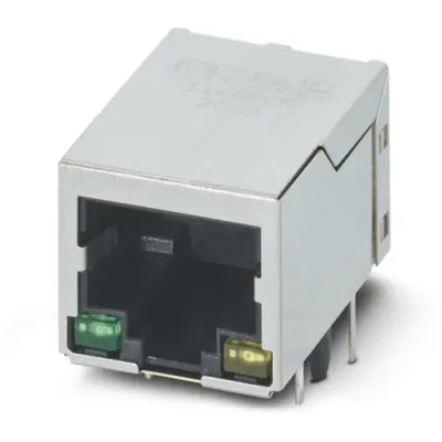 Panel socket, RJ45, 8 pole, 8P8C, solder connection, through hole, 1149866 - 1
