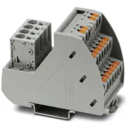 Potential distributor, push-in connection, 0.25-0.6 mm², 2 pole, 30 A, gray, 2903797