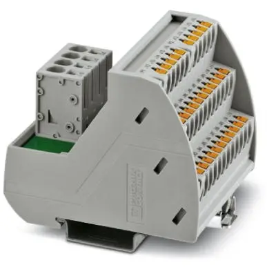 Potential distributor, push-in connection, 0.25-0.6 mm², 2 pole, 30 A, gray, 2903799 - 1