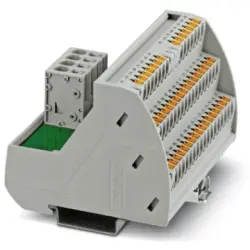 Potential distributor, push-in connection, 0.25-0.6 mm², 2 pole, 30 A, gray, 2903800